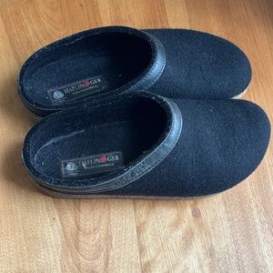 Haflinger wool clogs with cork footbed